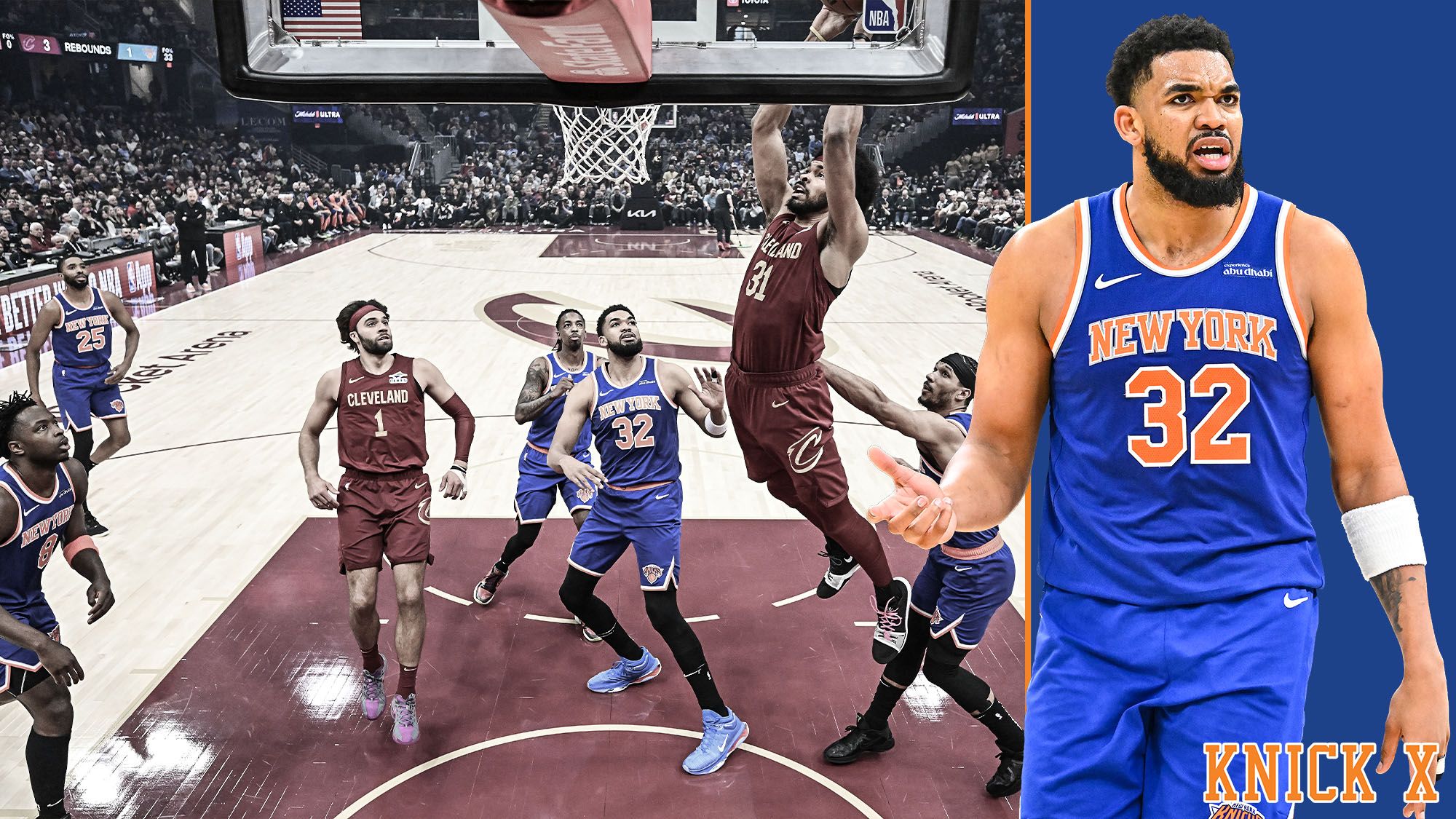 Karl-Anthony Towns, New York Knicks, Cleveland Cavaliers