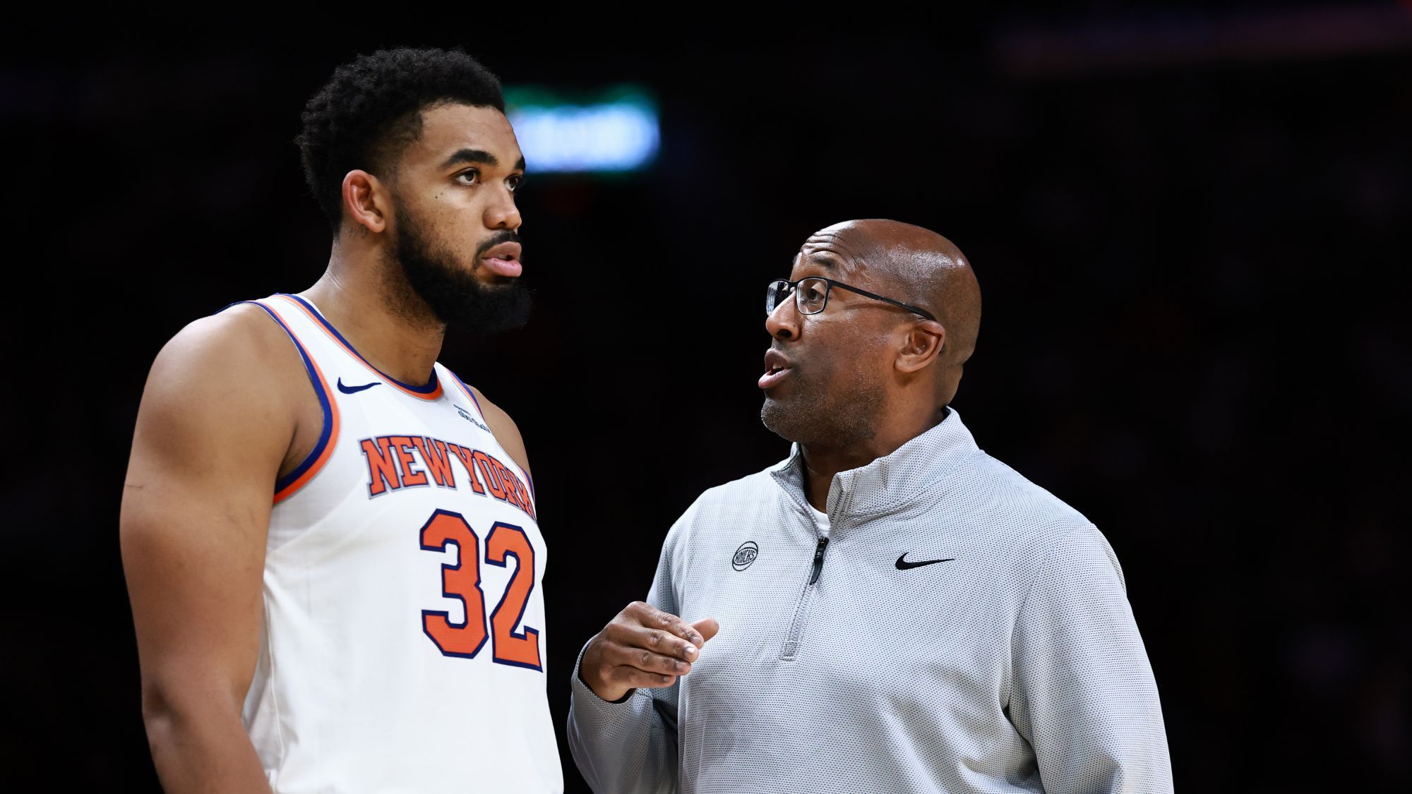 Mike Brown, Karl-Anthony Towns, New York Knicks, Getty Images