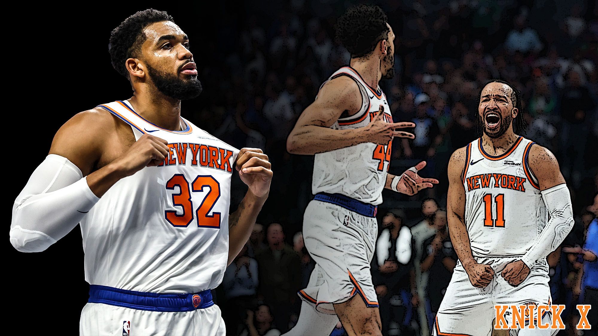 Karl-Anthony Towns, Landry Shamet, Jalen Brunson, Knicks in Dallas