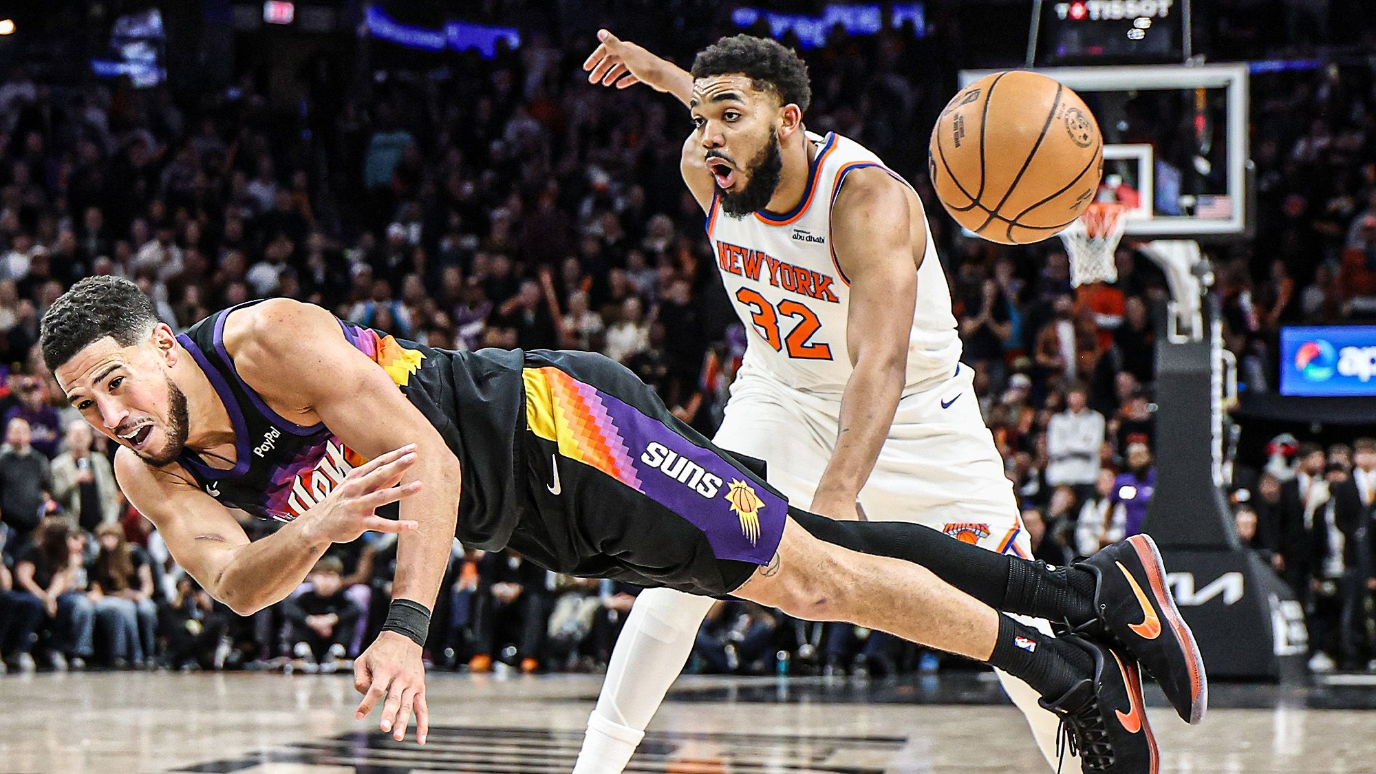 Karl-Anthony Towns, Devin Booker, New York Knicks, Phoenix Suns