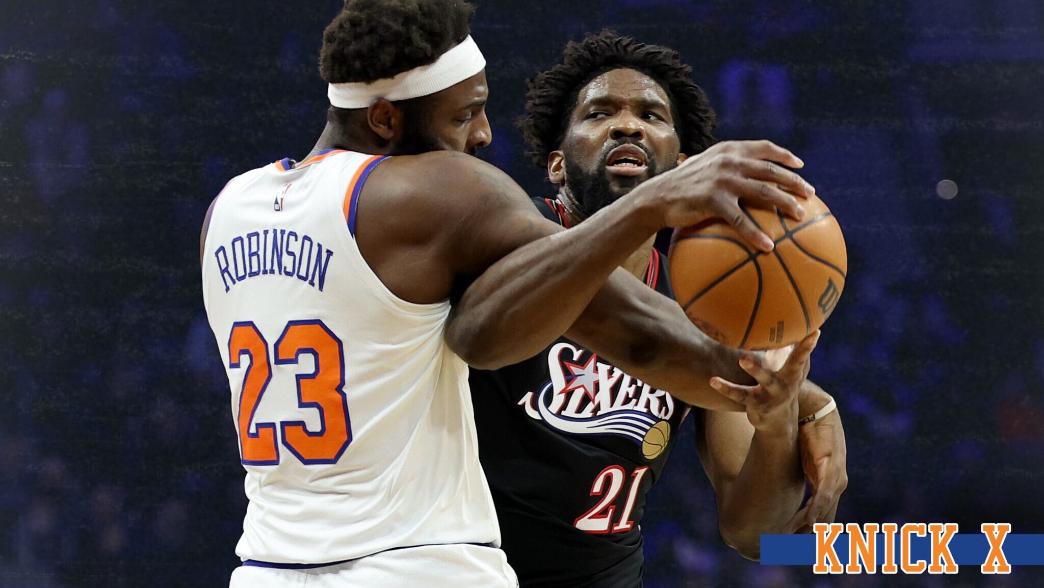 Joel Embiid, Mitchell Robinson, Getty Images