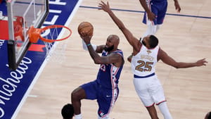 LeBron James, Mikal Bridges, Getty Images