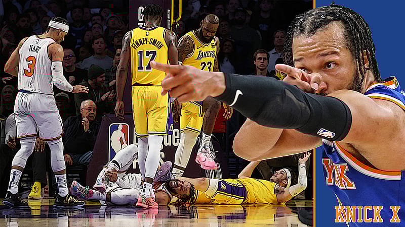 Jalen Brunson, LeBron James, New York Knicks, Los Angeles Lakers