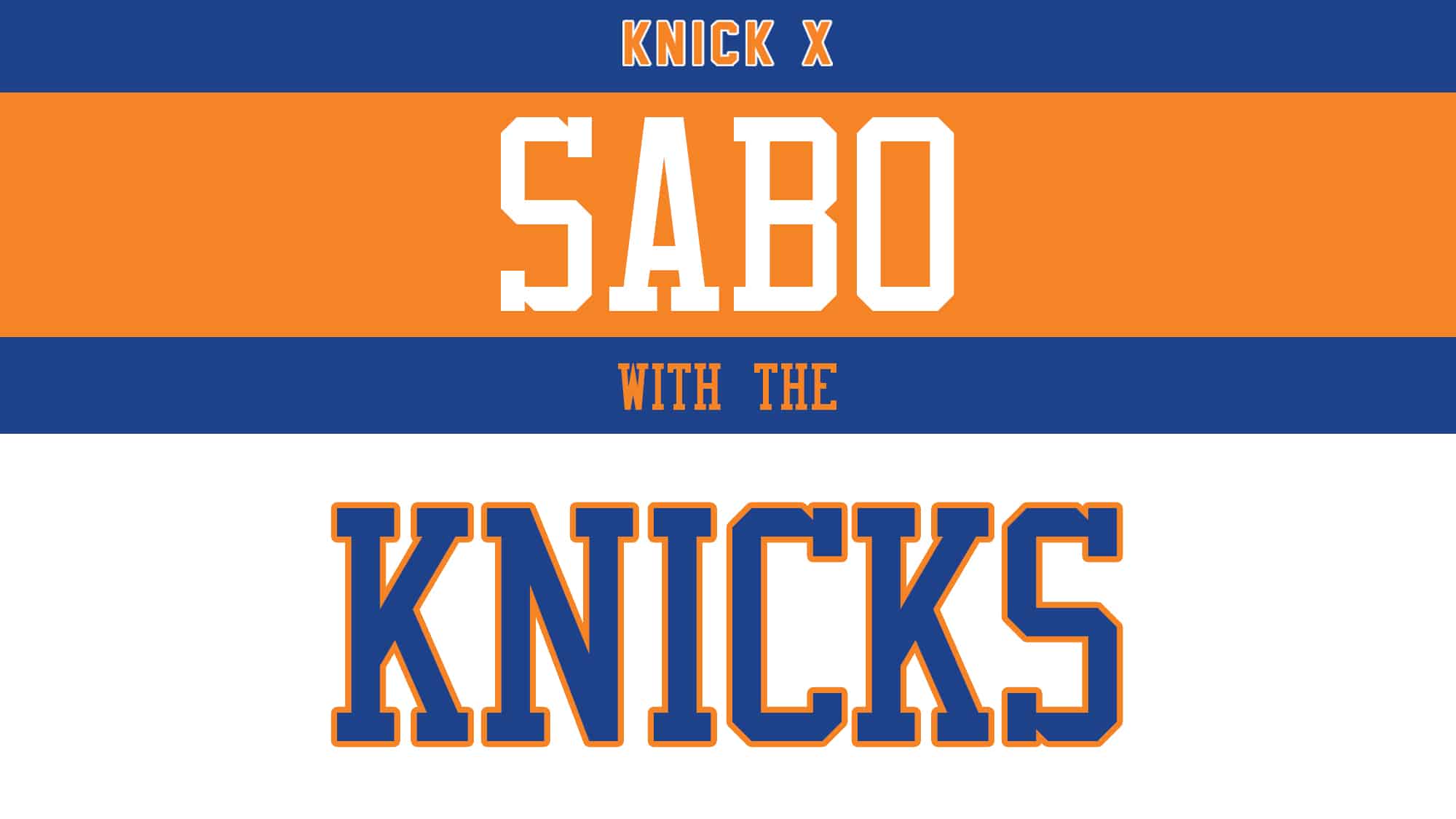 Sabo with the Knicks