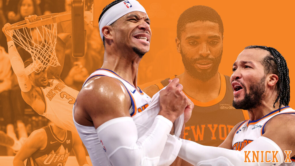 Josh Hart, Jalen Brunson, Mikal Bridges, New York Knicks