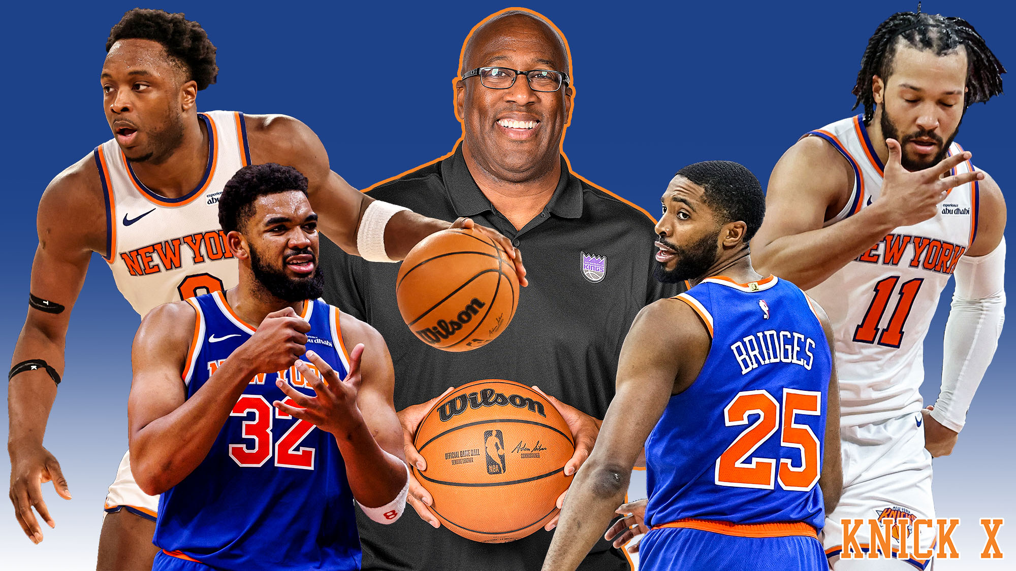 New York Knicks, Mike Brown, OG Anunoby, Karl-Anthony Towns, Mikal Bridges, Jalen Brunson